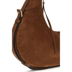 Moschino Brown Suede Leather Shoulder Bag