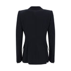Alexander McQueen Black Acetate Blazer