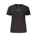 Tommy Hilfiger Black Cotton Women's T-Shirt
