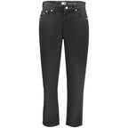 Tommy Hilfiger Black Cotton Mom Jeans