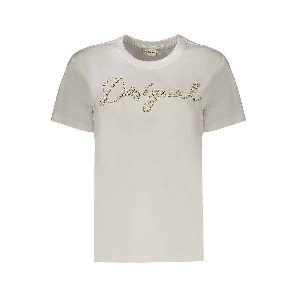 Desigual White Cotton Women's T-Shirt