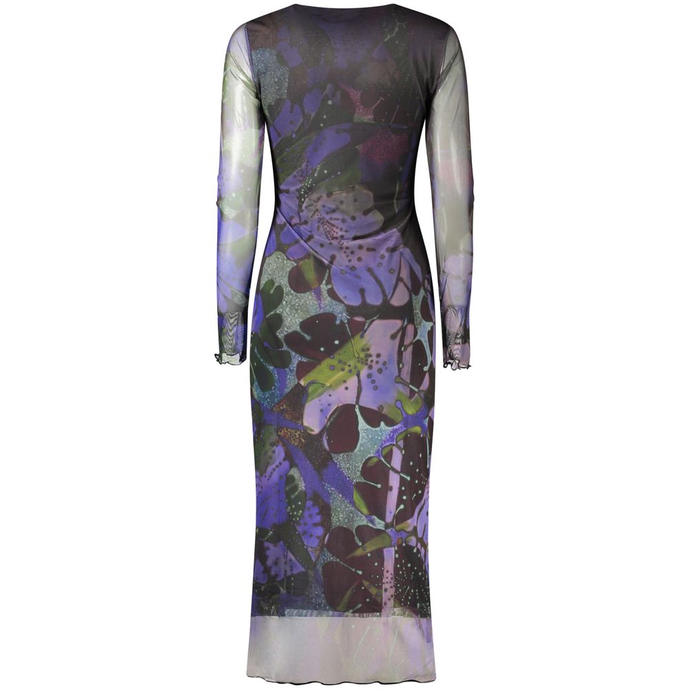 Desigual Purple Polyester Casual Dress