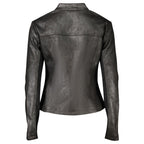 Desigual Black Polyester Biker Jacket