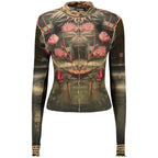 Desigual Black Elastane T-Shirt