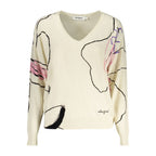 Desigual White Viscose Sweatshirt