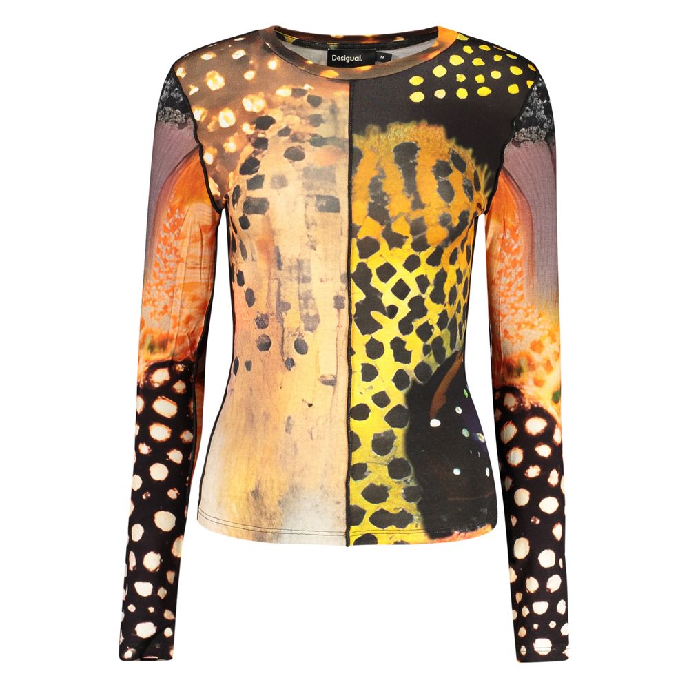 Desigual Orange Elastane T-Shirt