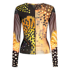 Desigual Orange Elastane T-Shirt