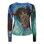 Desigual Blue Linen Sweatshirt
