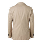 Roberto Pepe Luxury Beige Cotton Men Jacket