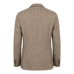 Roberto Pepe Luxury Beige Linen Men Jacket