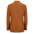 Roberto Pepe Luxury Brown Linen Men's Jacket