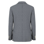 Roberto Pepe Luxury Blue Cotton Men Jacket