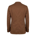 Roberto Pepe Luxury Brown Cotton Men's Jacket