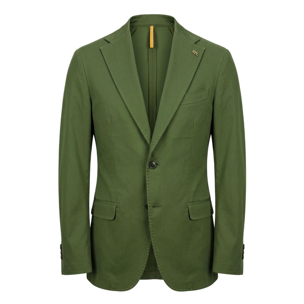 Roberto Pepe Luxury Green Cotton Men Jacket