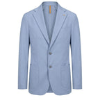 Roberto Pepe Luxury Light Blue Cotton Men Jacket