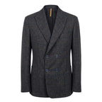 Roberto Pepe Luxury Blue Viscose Men Jacket