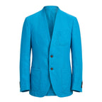 Roberto Pepe Luxury Blue Cotton Men's Jacket
