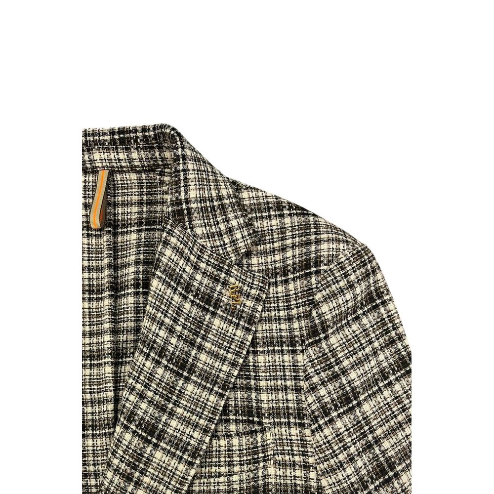 Roberto Pepe Luxury Brown Cotton Men Jacket