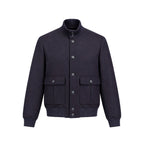Autore Blue Virgin Wool Bomber