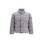 Stone Island Gray Polyamide Full-Length Jacket
