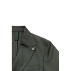 Roberto Pepe Luxury Green Wool Men Jacket