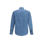 Brunello Cucinelli Blue Denim Shirt