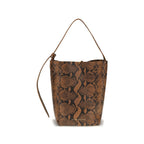 Benedetta Bruzziches Brown Calf Leather Bos Taurus Backet Bag