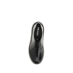 Prada Black Calf Leather Bos Taurus Sneakers
