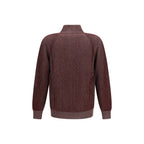 Brunello Cucinelli Bordeaux Cashmere Cardigan