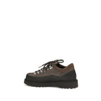 Diemme Brown Calf Leather Bos Taurus Sneakers