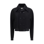 Ami Paris Black Wool Oves Aries Bomber