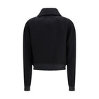 Ami Paris Black Wool Oves Aries Bomber