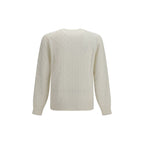 Brunello Cucinelli White Cashmere Sweater