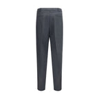 Brunello Cucinelli Gray Wool Oves Aries Dress Pants