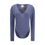 Forte_Forte Purple Wool Oves Aries Bodysuit