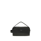 Prada Black Calf Leather Bos Taurus Shoulder Bag