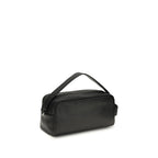 Prada Black Calf Leather Bos Taurus Shoulder Bag