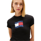 Tommy Hilfiger Jeans Black Recycled Cotton T-Shirt