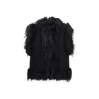 Fendi Black Wool Oves Aries Sleeveless Jacket