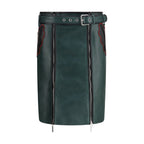 Marni Bicolor Calf Leather Bos Taurus Long Skirt