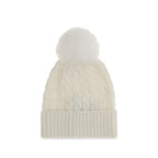 Moncler Grenoble White Wool Oves Aries Beanie