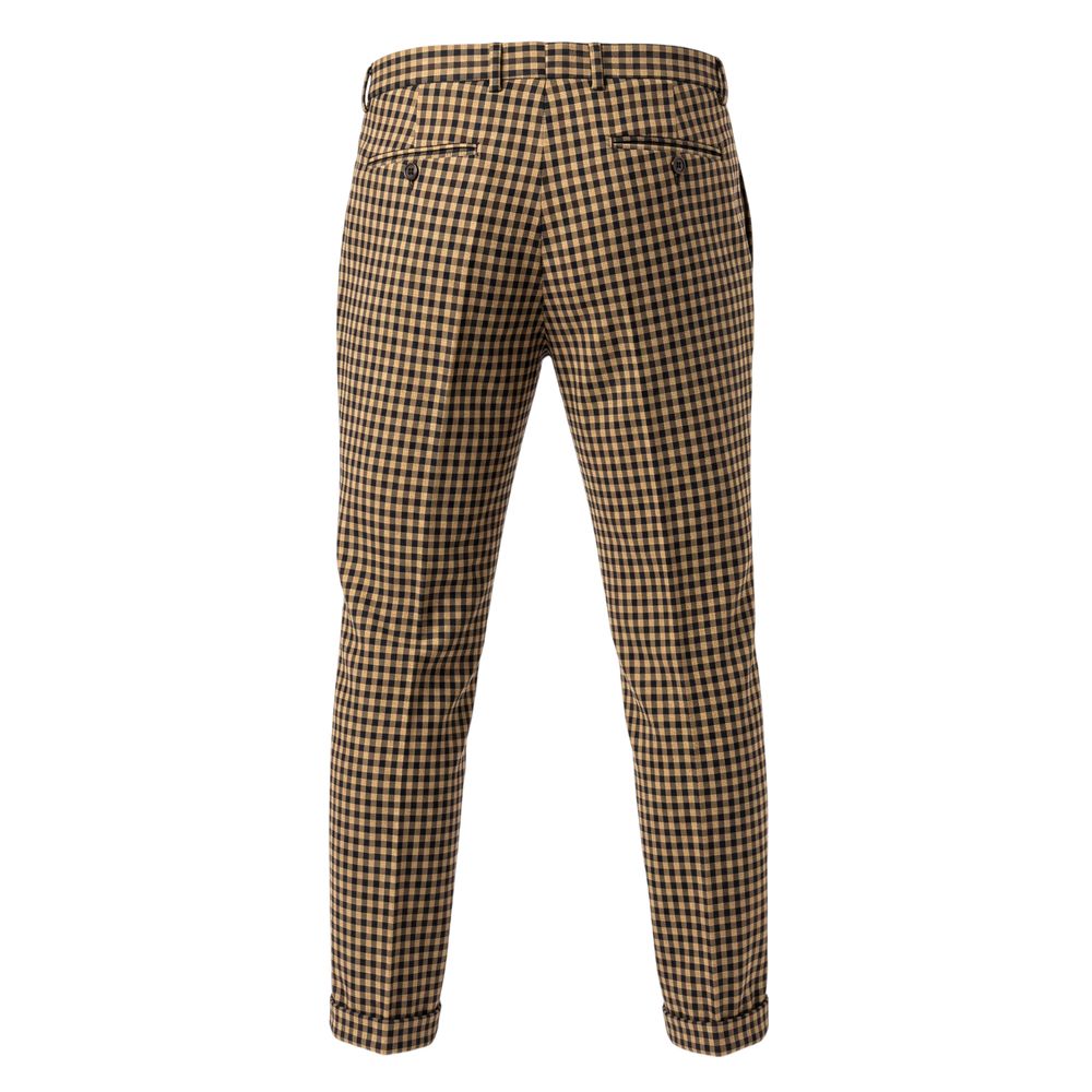 Roberto Pepe Luxury Brown Viscose Men Pant