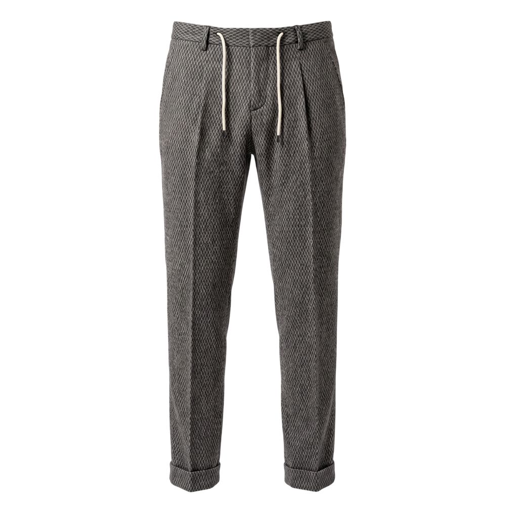 Roberto Pepe Luxury Black Rayon Men Pant