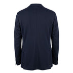 Roberto Pepe Luxury Blue Polyester Men Jacket