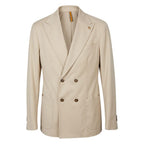 Roberto Pepe Luxury Beige Viscose Men Jacket