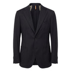 Roberto Pepe Luxury Black Polyester Men Jacket