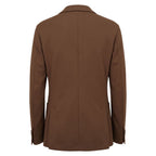 Roberto Pepe Luxury Brown Viscose Men Jacket