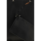 Valentino Garavani Black Calf Leather Bos Taurus Shoulder Bag