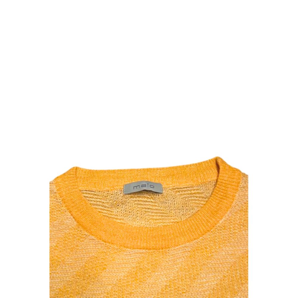 Malo Orange Linen Men Sweater