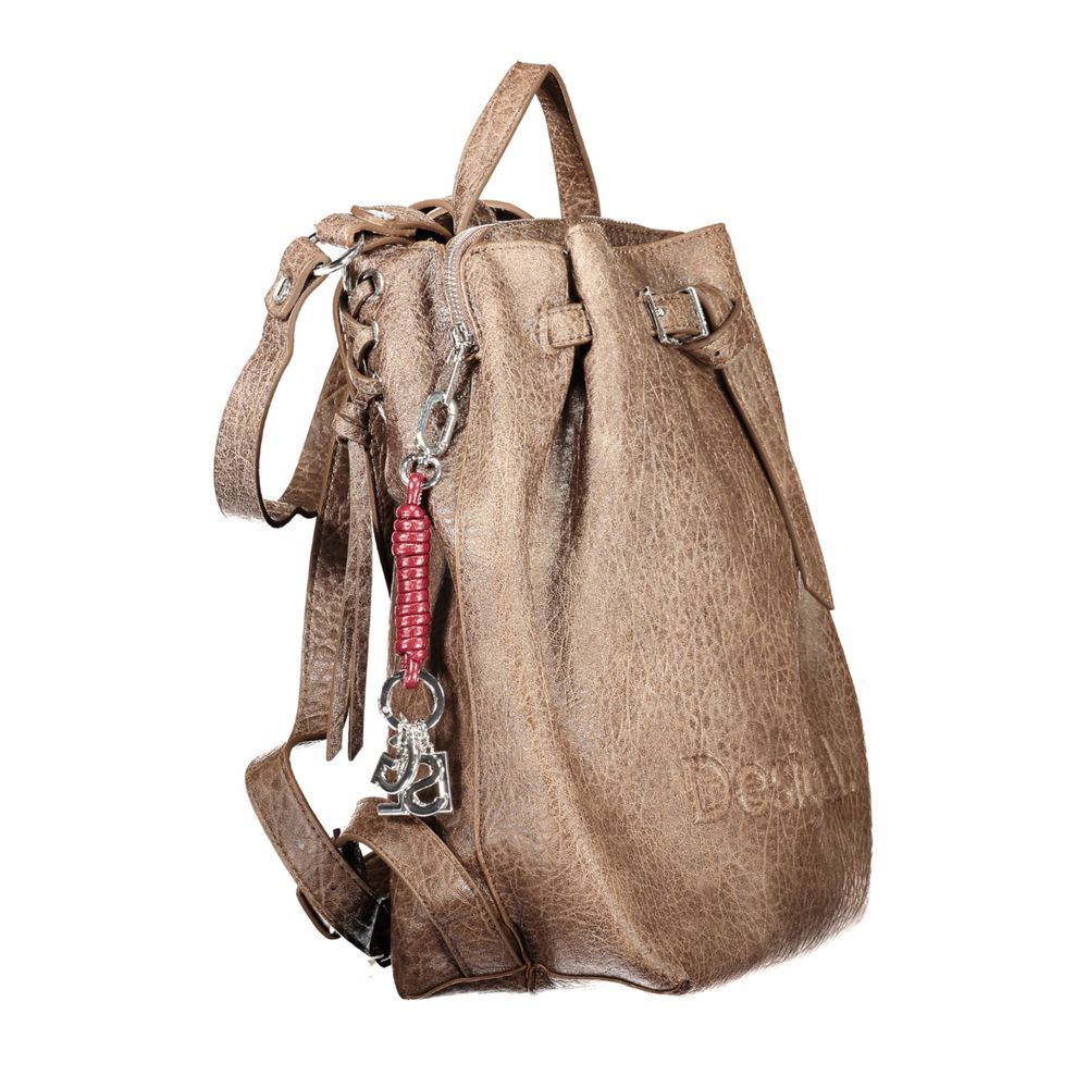 Desigual Brown Polyurethane Women's Backpack